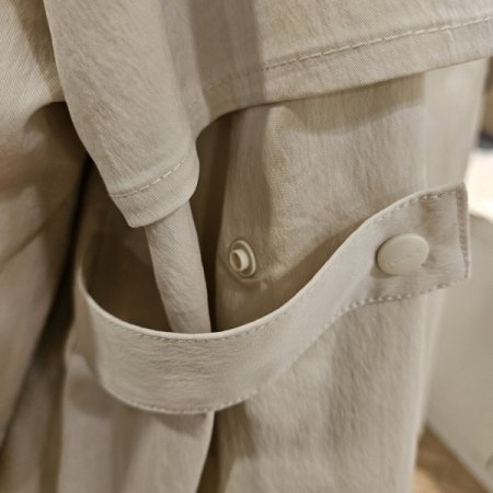 스냅단추 오버핏 트렌치 점퍼