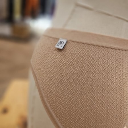 심리스 자카드패턴 레이스 브리프 팬티