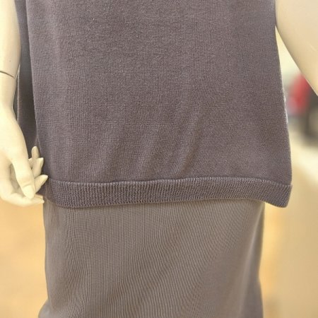 세컨스킨 3D 오가닉코튼 오버핏 카라니트