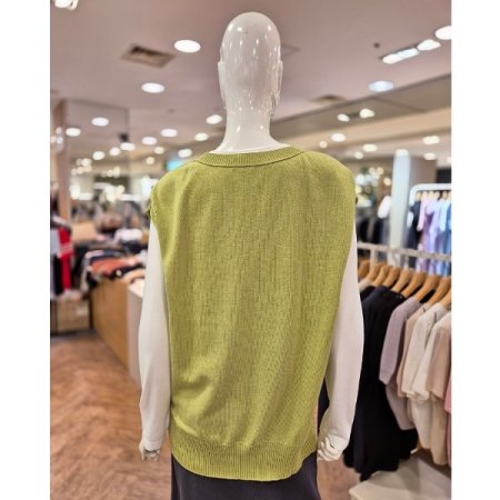 언발 브이 니트 베스트