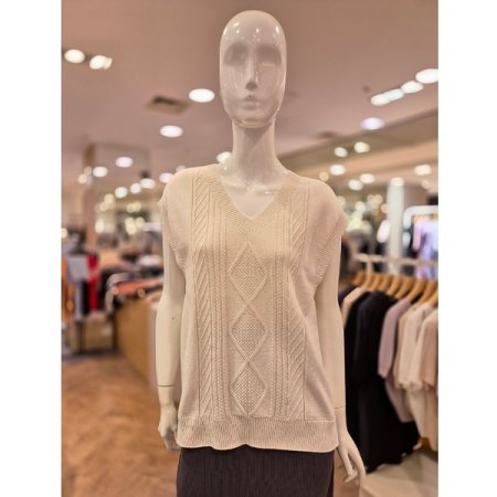 언발 브이 니트 베스트