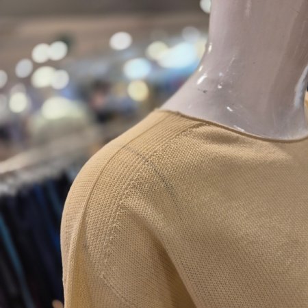 시스루 반팔 니트