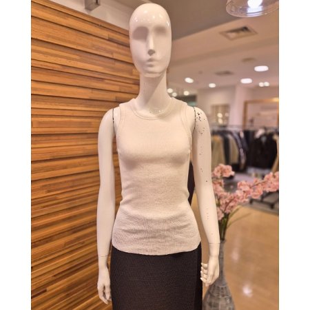 민소매 골지 니트