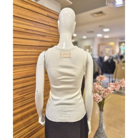 민소매 골지 니트