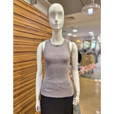 민소매 골지 니트