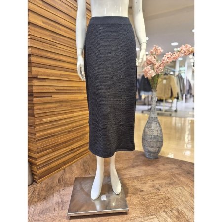 옆트임 롱 니트 스커트