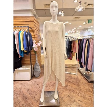 민소매 언발 롱 니트 원피스