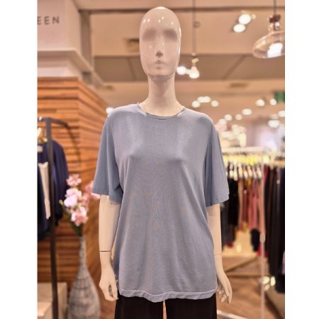 심리스 날개 소매 모달 라운드 티셔츠