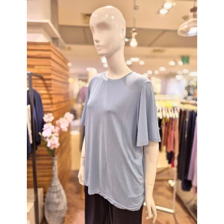 심리스 날개 소매 모달 라운드 티셔츠