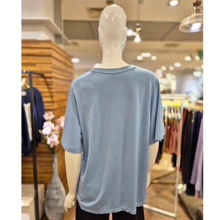 심리스 날개 소매 모달 라운드 티셔츠