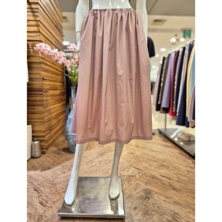 스트링 롱 주름 스커트