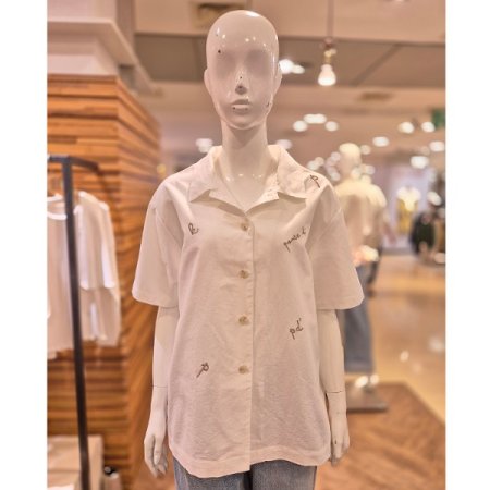 자수 카라 셔츠