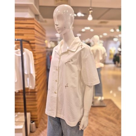 자수 카라 셔츠