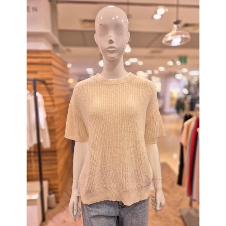 반전 니트쉬폰 반팔 니트