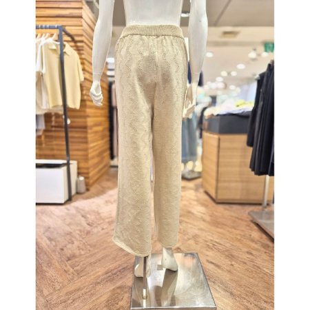 지그재그 패턴 니트 팬츠