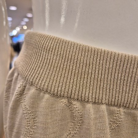 지그재그 패턴 니트 팬츠