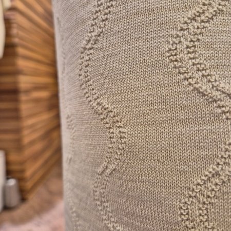 지그재그 패턴 니트 팬츠