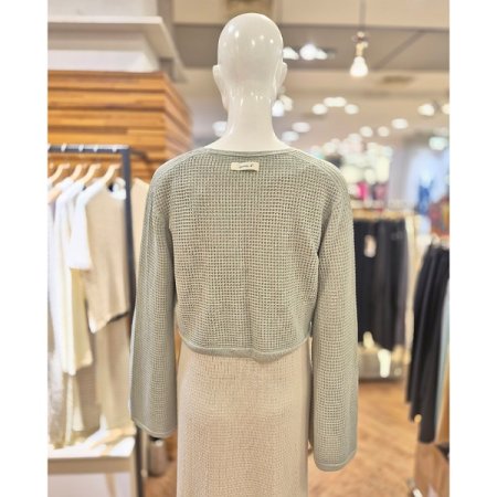 3D니트 메쉬 스트링 볼레로