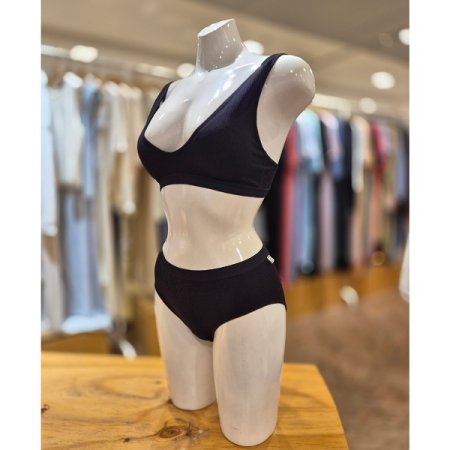 심리스 깊은U넥 브라팬티 세트