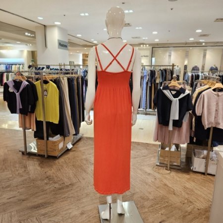 모달 립조직 캡내장 캐미 롱원피스