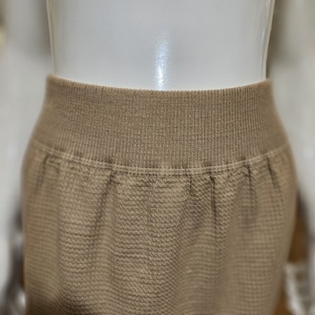 와플조직 뒷트임 H라인 롱스커트