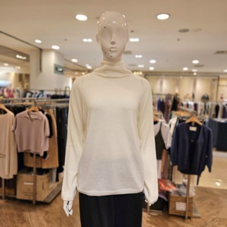 홀가먼트 울혼방 베이직 터틀넥 니트