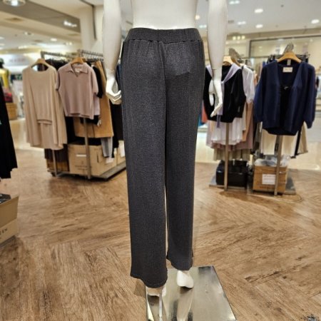 심리스 허리밴딩 골지 발열 와이드팬츠