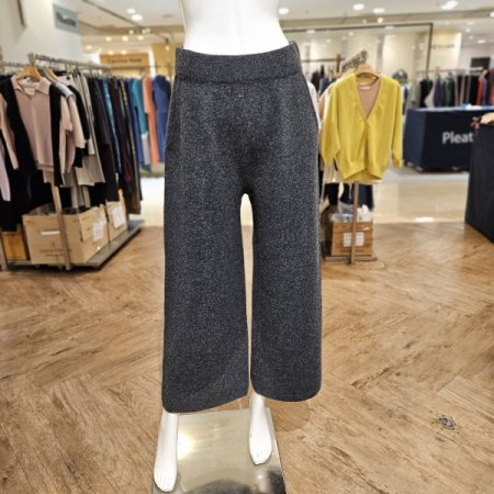 모혼방 허리밴딩 니트 와이드팬