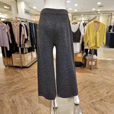 모혼방 허리밴딩 니트 와이드팬