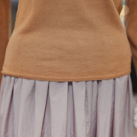 홀가먼트 오가닉코튼 터틀넥니트