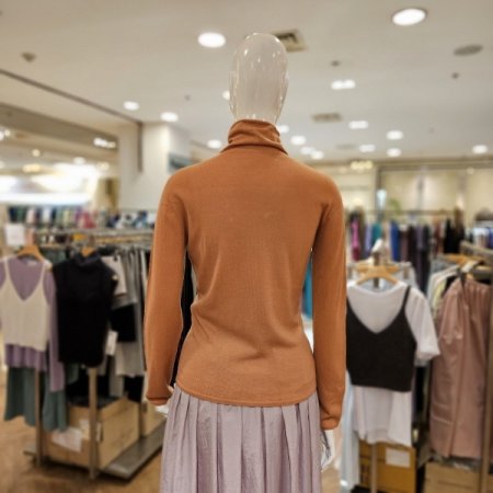 홀가먼트 오가닉코튼 터틀넥니트