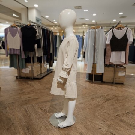 세컨스킨 45세 코튼 루즈핏 롱 원피스