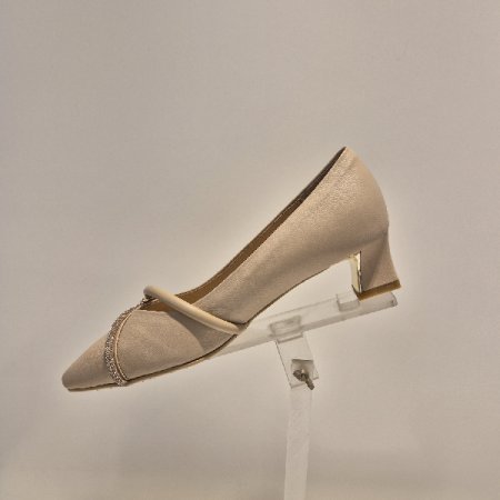 여성 연 베이지 정장 구두