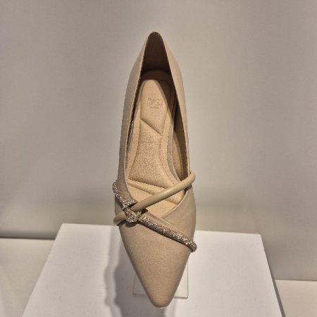 여성 연 베이지 정장 구두