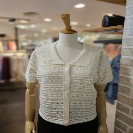 러블리 반팔 가디건