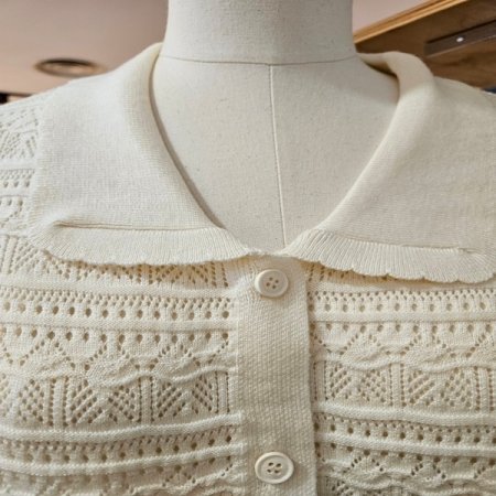 러블리 반팔 가디건