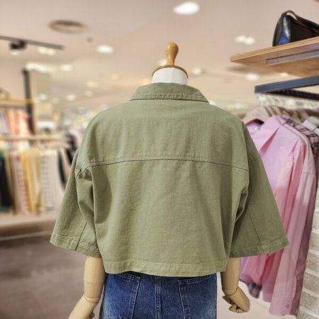 숏 기장 버튼 자켓