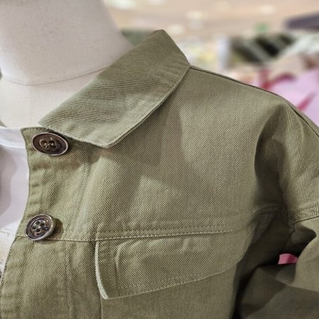 숏 기장 버튼 자켓