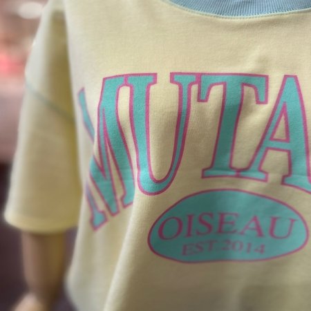 배색 반팔 티셔츠