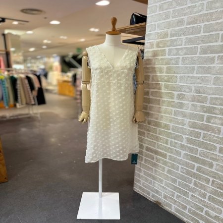 플라워 도트 레이어드 원피스