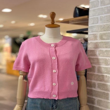 플라워 니트 셋업 가디건