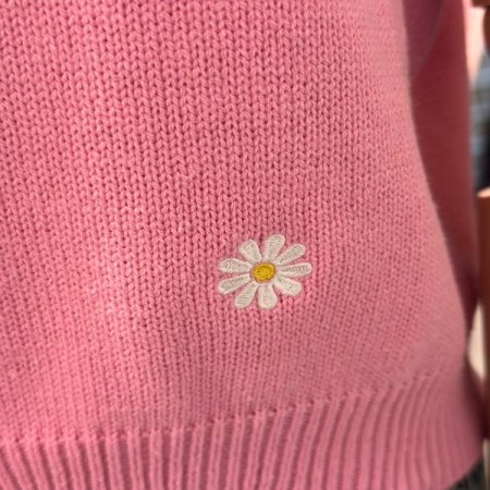 플라워 니트 셋업 가디건