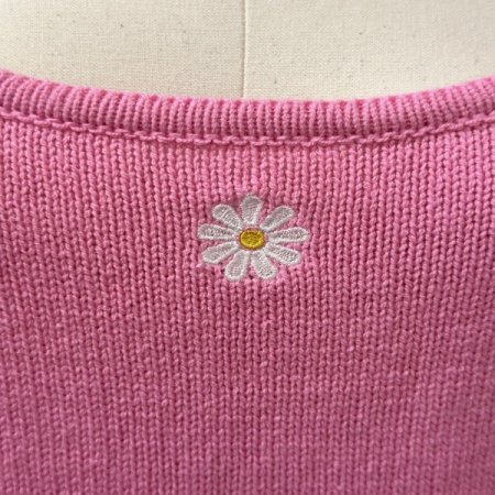 플라워 니트 셋업 가디건