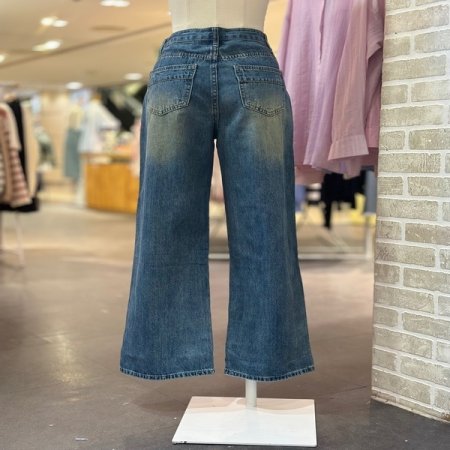 빈티지 스크레치 데님 팬츠