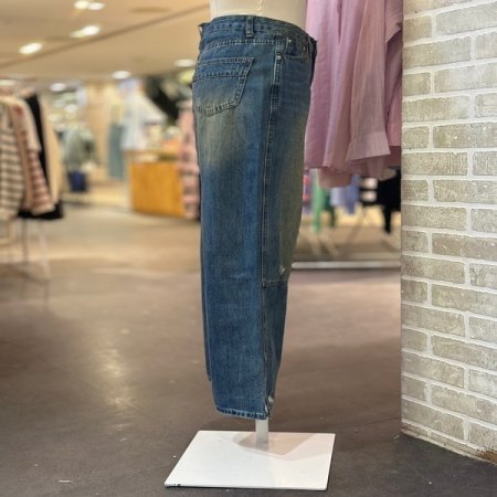 빈티지 스크레치 데님 팬츠