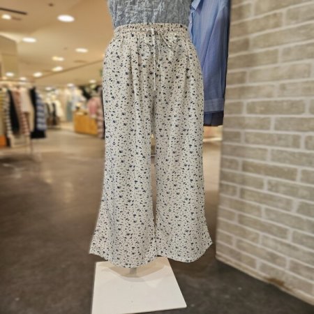 플라워 밴딩 팬츠