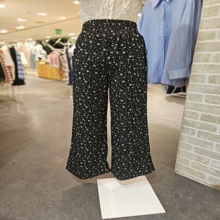 플라워 밴딩 팬츠