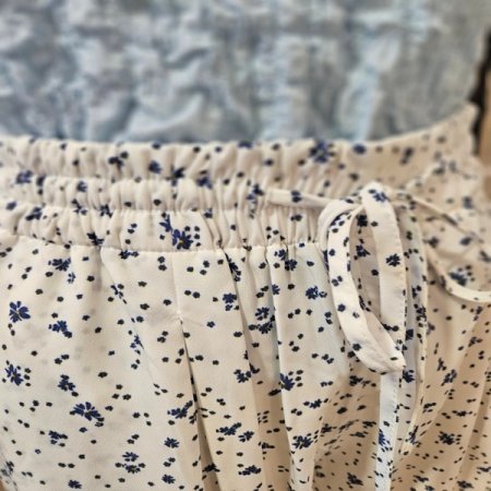 플라워 밴딩 팬츠