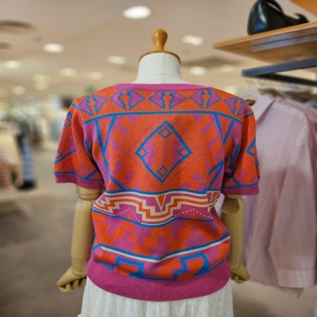 기하학 패턴 가디건