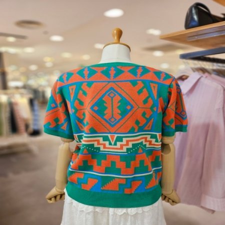 기하학 패턴 가디건